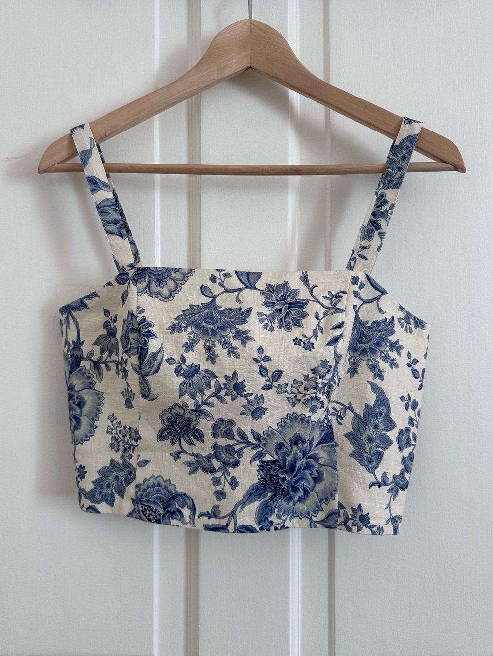 Sezane Soelle Skirt Ava Top Maddalena Print Set Linen Cotton Size 36/38 4/6 - Picture 9 of 12